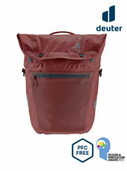 Ortlieb Deuter Mainhattan 17+10 Fahrradtasche Redwood-ink