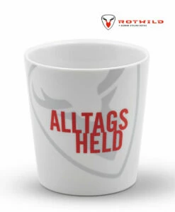 ROTWILD Porzelantasse "ALLTAGSHELD"