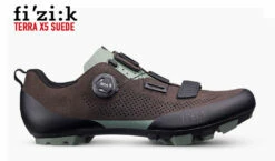 FIZIK MTB-Schuh Terra X5 Suede Dark Brown-sage Green