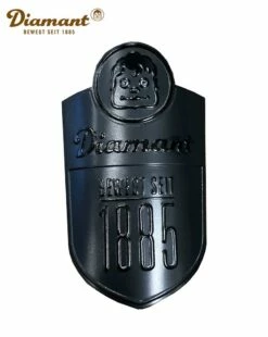 Diamant Original Steuerrohrplakette Schwarz