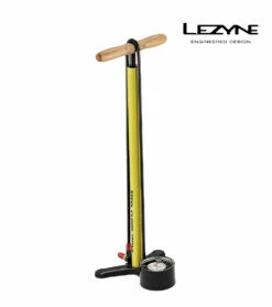 LEZYNE STANDLUFTPUMPE STEEL FLOOR DRIVE YELLOW