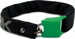 Hiplok Kettenschloss Schwarz Reflektierendes Logo Grün