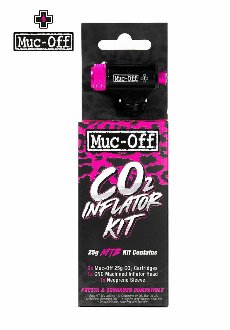 Muc-Off MTB Inflator Kit Co2 Minipumpe 1 Muc-Off MTB Inflator Kit Co2 Minipumpe