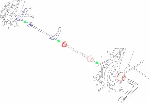 HEXLOX Sicherheitsachsen Silber 2 HEXLOX Sicherheitsachsen Silber – Bild 2