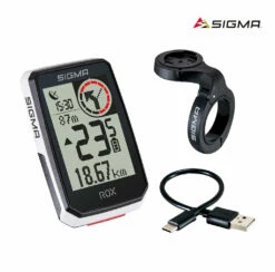SIGMA SPORT SIGMA ROX 2.0 GPS Top Mount Set Fahrradcomputer White