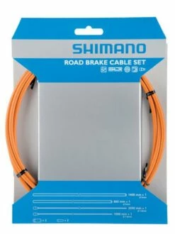 SHIMANO Bremszug-Set Road SIL-TEC Beschichtet -Outlet SHIMANO Store siltec set orange 195487 1024x
