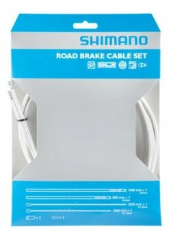 SHIMANO Bremszug-Set Road SIL-TEC Beschichtet -Outlet SHIMANO Store siltec set weiss 596854 1024x