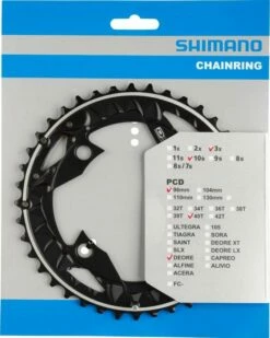 SHIMANO Kettenblatt SLX FC-M672-FC-M622
