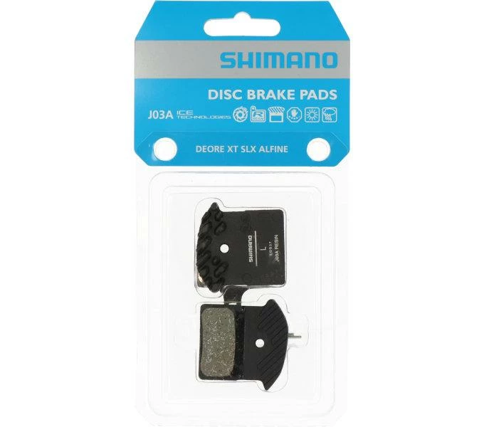 Shimano Scheibenbremsbelag Ice-Tech J03A Resin Mit Kühlrippen 2 Shimano Scheibenbremsbelag Ice-Tech J03A Resin Mit Kühlrippen – Bild 2